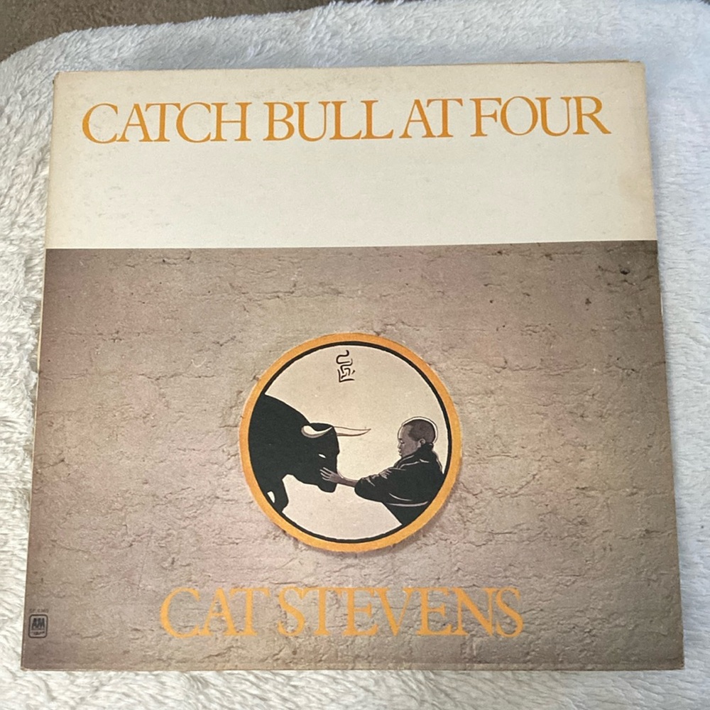 Vintage Cat Stevens Catch Bull At Four vinyl Record euc